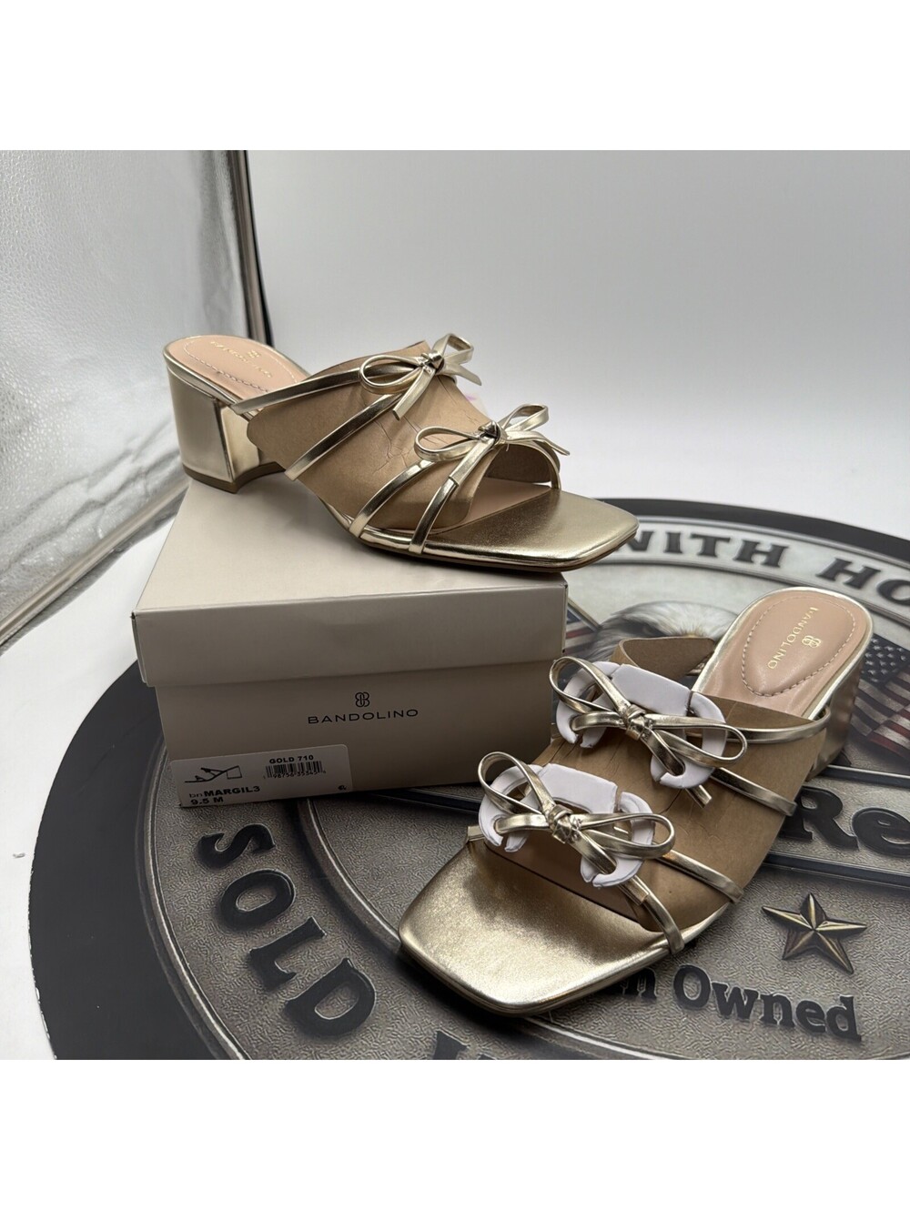 Bandolino Women's Margil 3 Gold (710) Size 9.5 M